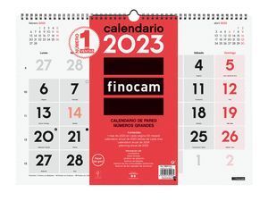 CALENDARIO FINOCAM 2023 NEUTRO PARED NUMEROS GRANDES L
