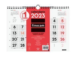 CALENDARIO FINOCAM 2023 NEUTRO PARED NUMEROS GRANDES M