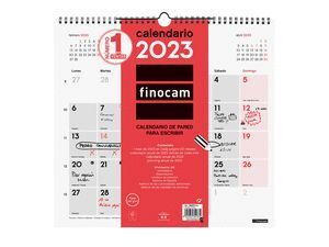 CALENDARIO FINOCAM 2023 NEUTRO PARED ESCRIBIR L