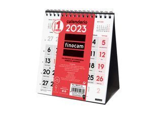 CALENDARIO FINOCAM 2023 NEUTRO SOBREMESA NUMEROS GRANDES XS