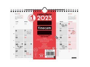 CALENDARIO FINOCAM 2023 NEUTRO PARED ESCRIBIR S