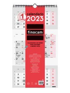 CALENDARIO FINOCAM 2023 NEUTRO PARED ESCRIBIR 3 MESES VISTA