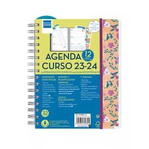 AGENDA 2023/2024 FINOCAM DOCENTES PERSONALIZABLE FLOWERS