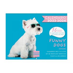 CALENDARIO DE PARED FINOCAM 16 MESES 2023/2024 FUNNY DOGS