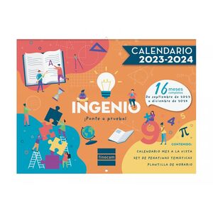 CALENDARIO DE PARED FINOCAM 16 MESES 2023/2024 INGENIO