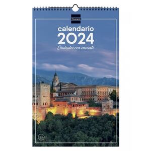 CALENDARIO DE PARED 2024 PARA ESCRIBIR CIUDADES CON ENCANTO