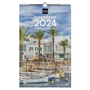 CALENDARIO DE PARED 2024 PARA ESCRIBIR PUEBLOS CON ENCANTO