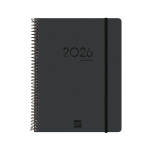 AGENDA 2025/2026 16 MESES IKON E40 DP NEGRO FINOCAM
