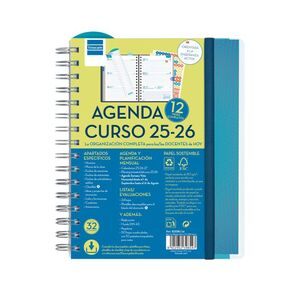 AGENDA FINOCAM 2025/2026 DOCENTE 4º PERSONALIZABLE SVH AZUL