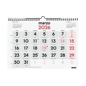 CALENDARIO 2026 PARED NUMEROS GRANDES M