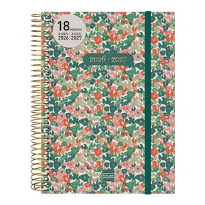 AGENDA ANUAL ESPIRAL 18 MESES E10 2DP 26-27 DAISY