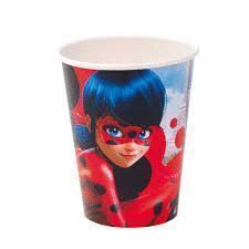 VASOS LADYBUG 8 UNIDADES