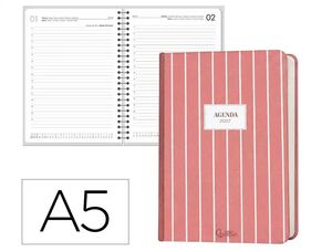 AGENDA 2027 LIDERPAPEL A5 NOMI DIA PAGINA ROJO