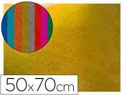 GOMA EVA METALIZADA ORO 50 X 70 LIDERPAPEL