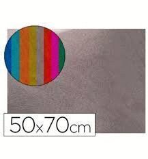 GOMA EVA METALIZADA PLATA 50 X 70 LIDERPAPEL