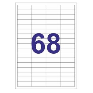 ETIQUETA ADHESIVA 48,5 X 16,9MM 68 PAQUETE 100 HOJAS
