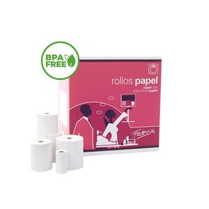 ROLLO PAPEL TÉRMICO SIN BPA 110X40 4 UNIDADES