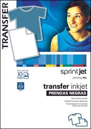 PAPEL TRANSFER A4 PRENDAS OSCURAS SPRINTJET