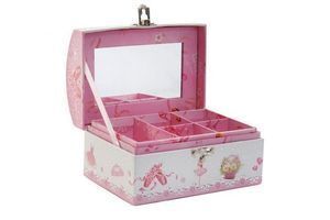 JOYERO CARTON 16X11,5X9,5 BALLET ROSA