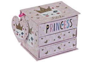 JOYERO CARTON ESPEJO LITTLE PRINCESS