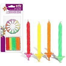 BLISTER 24 VELAS NEON CON SOPORTE