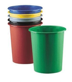 PAPELERA DE PLASTICO FAIBO ROJA