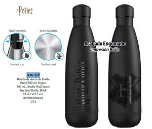 BOTELLA 500ML HARRY POTTER NEGRA 