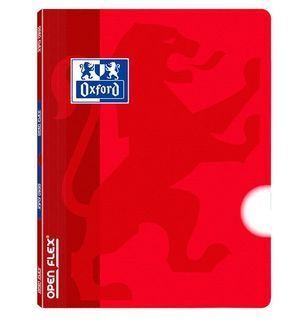 CUADERNO LISO A4 GRAPADO PVC OXFORD 48H ROJA