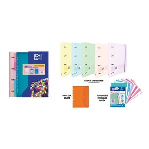 CARPEBLOC A4+ POLYFOAM EUROPEANBINDER OXFORD LIVE & GO PASTEL PACK PROMOCIONAL