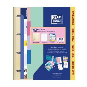 CARPEBLOC A4 POLYFOAM EUROPEANBINDER OXFORD LIVE & GO PASTEL PACK PROMOCIONAL