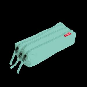 PORTATODO 3 CREMALLERAS VERDE AZULADO ENRI