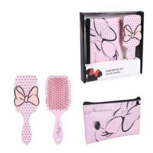 PACK CEPILLO DEL PELO + NECESER LUNARES MINNIE