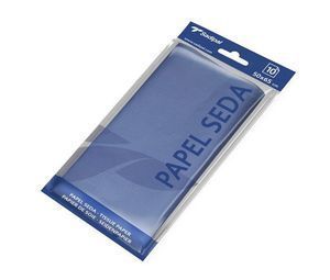 BLISTER PAPEL SEDA 10 HOJAS 50 X 65 CM AZUL FUERTE