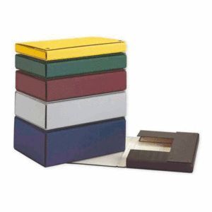 CAJA PROYECTO CON BROCHE  LOMO 15CM AZUL PARDO