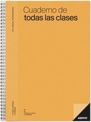 CUADERNO ESCOLAR DE TODAS LAS CLASES S/V