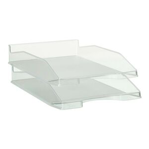 BANDEJA OFICINA PP 742 TRANSPARENTE APILABLE CRISTAL