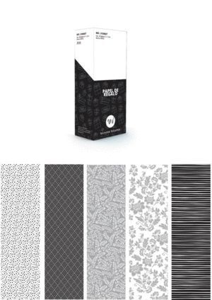 PAPEL REGALO BLACK&WHITE 0.7X2M