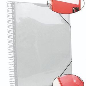 CARPETA DOSSIER PRYSE A4 ANILLAS 60 FUNDAS TRANSPARENTE