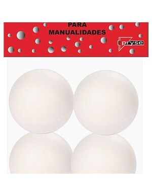 BOLA POREXPAN BLANCO 6 CM