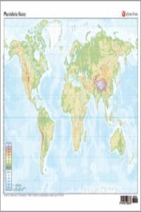 MAPA MUNDO PLANISFERIO FISICO VICENS VIVES