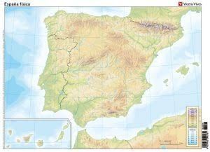 MAPA FISICO ESPAÑA VICENS VIVES
