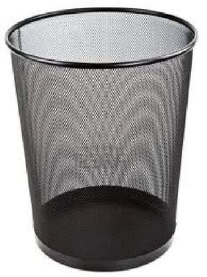 PAPELERA REJILLA 18L NEGRO BISMARK