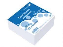 TACO DE NOTAS BISMARK 85X85MM 80GR 400 HOJAS