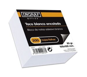 TACO DE NOTAS INGRAF 500H BLANCO