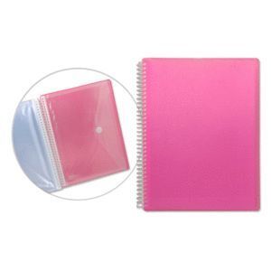 CARPETA A4 ESPIRAL 30 FUNDAS ROSA OFFICECLUB