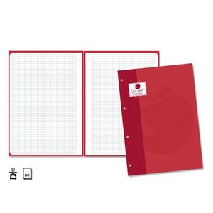 RECAMBIO GOLDEN A4 5X5 80H 90GR ROJO