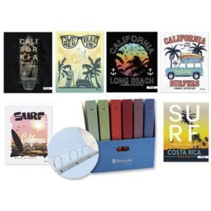 CARPETA A4 4 ANILLAS 40MM WAVES