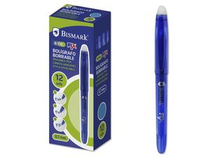 BOLIGRAFO BORRABLE CAPUCHON BISMARK AZUL 0.7MM