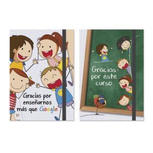 LIBRETA A6 CON GOMA REGALO PROFE