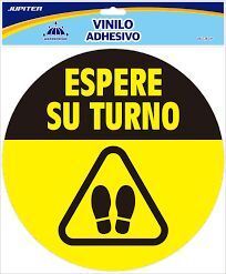 VINILO ADHESIVO ESPERE SU TURNO